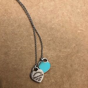 Tiffany & Co double heart tag pendant